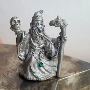 Vtg Pewter Wizard Spoontiques
